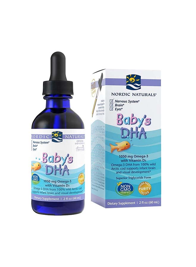 NORDIC NATURALS Baby's DHA with Vitamin D3, 2 oz (60ml) 
