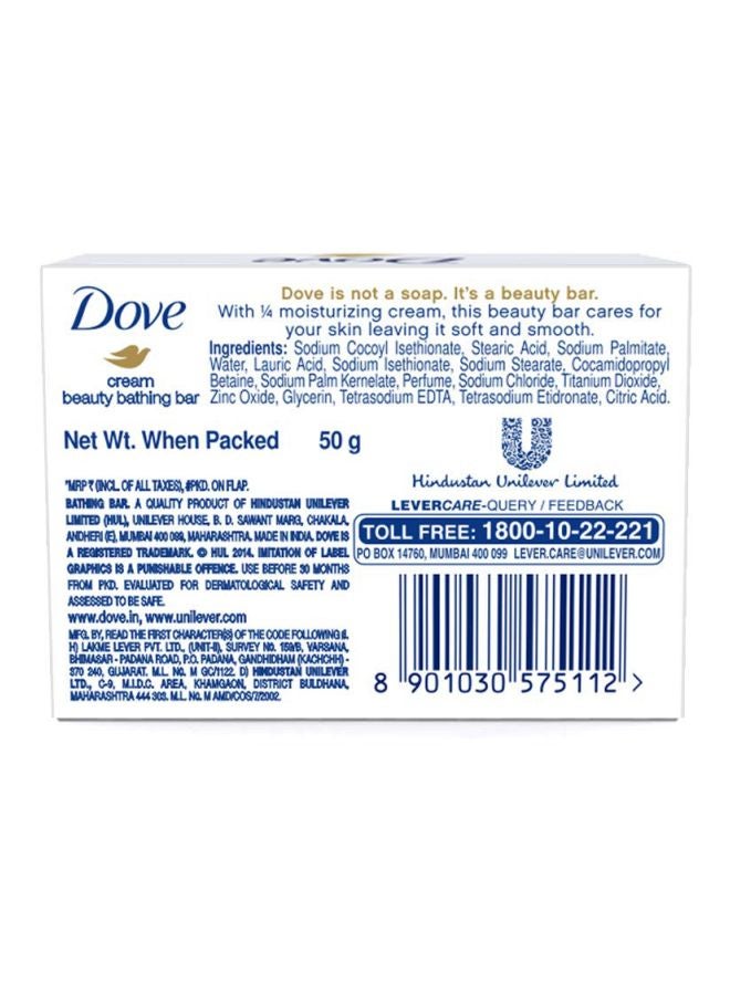 Dove Cream Beauty Bathing Soap Bar White 50grams - Image 4
