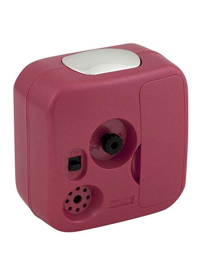CASIO - Analog Alarm Table Clock Pink/White 77x72x49mm - Image 1