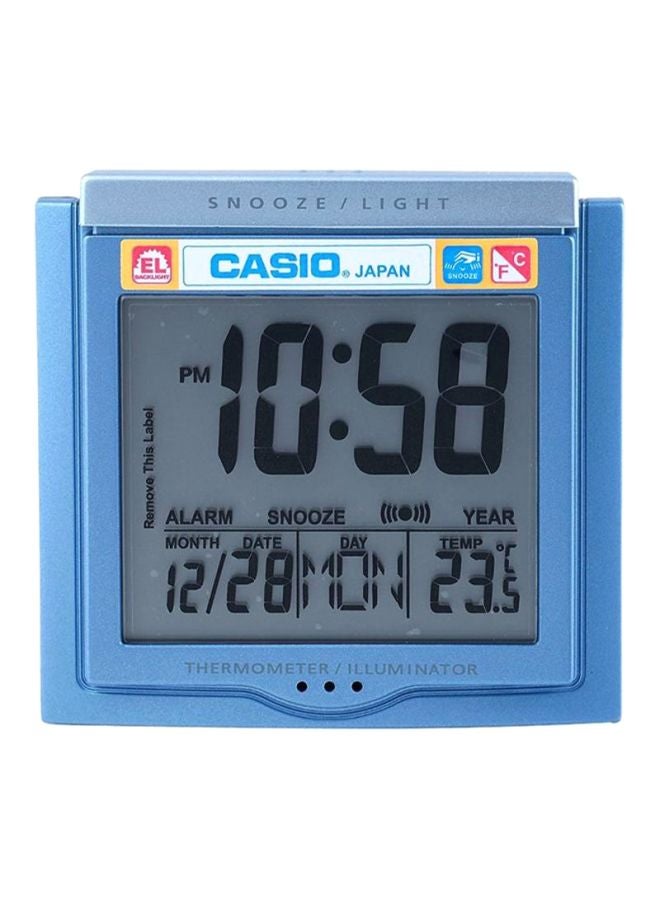 CASIO Wake Up Timer Alarm Desk Clock Blue/Grey  - Image 1