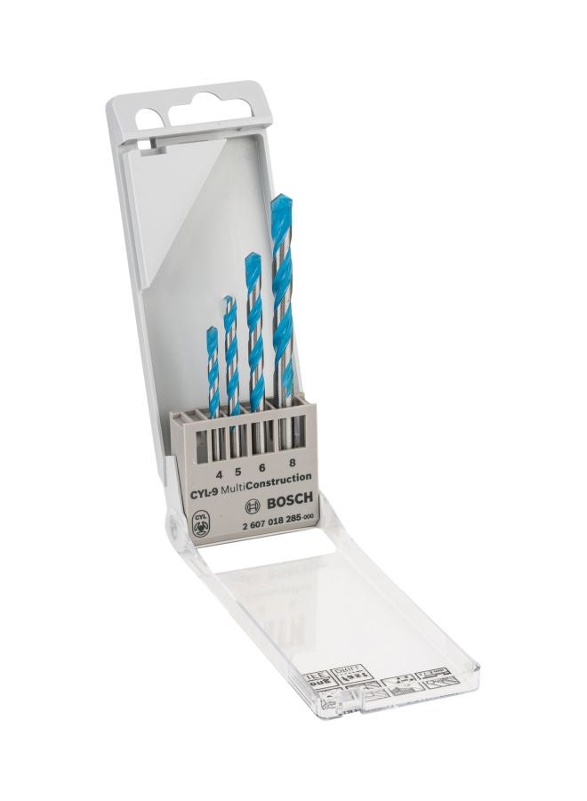 BOSCH Multipurpose Drill Bit Blue/Silver 4, 5, 6, 8  - Image 1