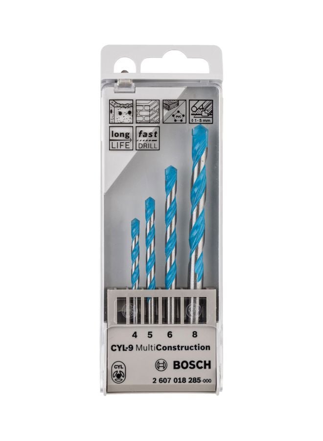 BOSCH Multipurpose Drill Bit Blue/Silver 4, 5, 6, 8  - Image 3
