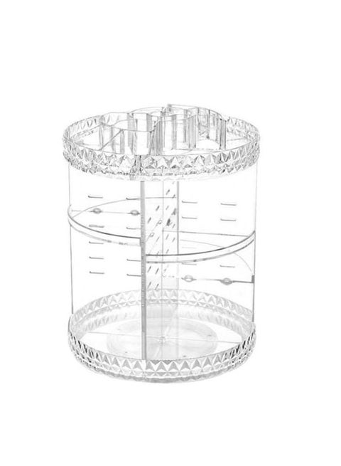 360 Degree Octagon Shaped Rotating Cosmetic Organizer Clear