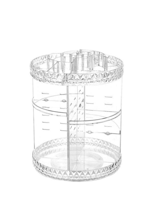 360 Degree Octagon Shaped Rotating Cosmetic Organizer Clear