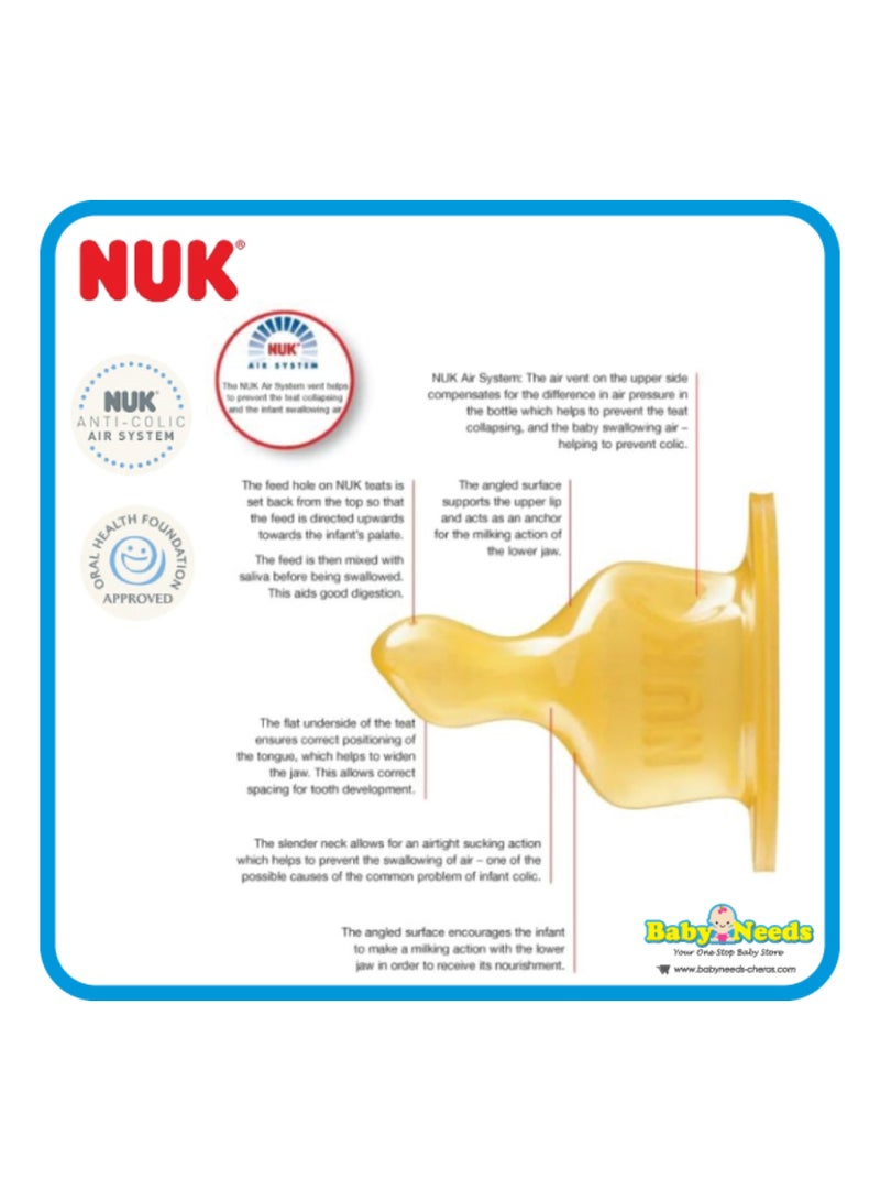 NUK - 2-Piece Teats First Choice + Latex / L / 0-6M - Image 1