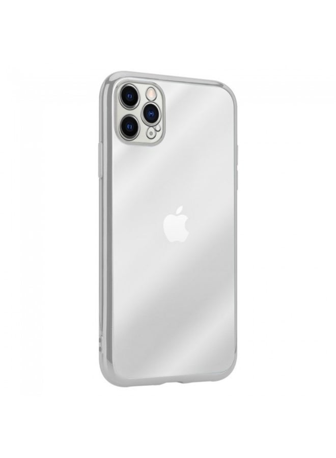 HICOOL Hicool Protective Clear Case Cover for iPhone 12 Pro Max - Silver Edge silver  - Image 3