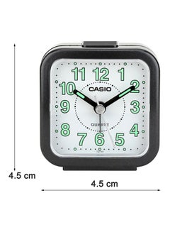 CASIO Desk Analog Table Clock Black 77x72x49mm  - Image 5
