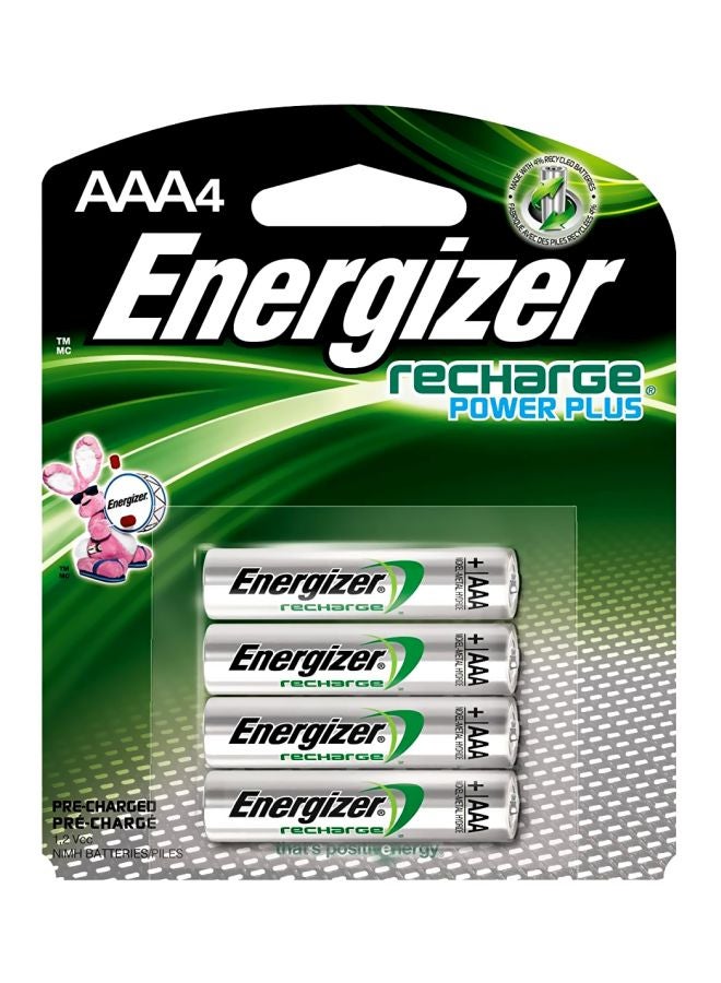 Energizer Rechargeable AAA Batteries NH12 BP2 Silver/Green - Image 1