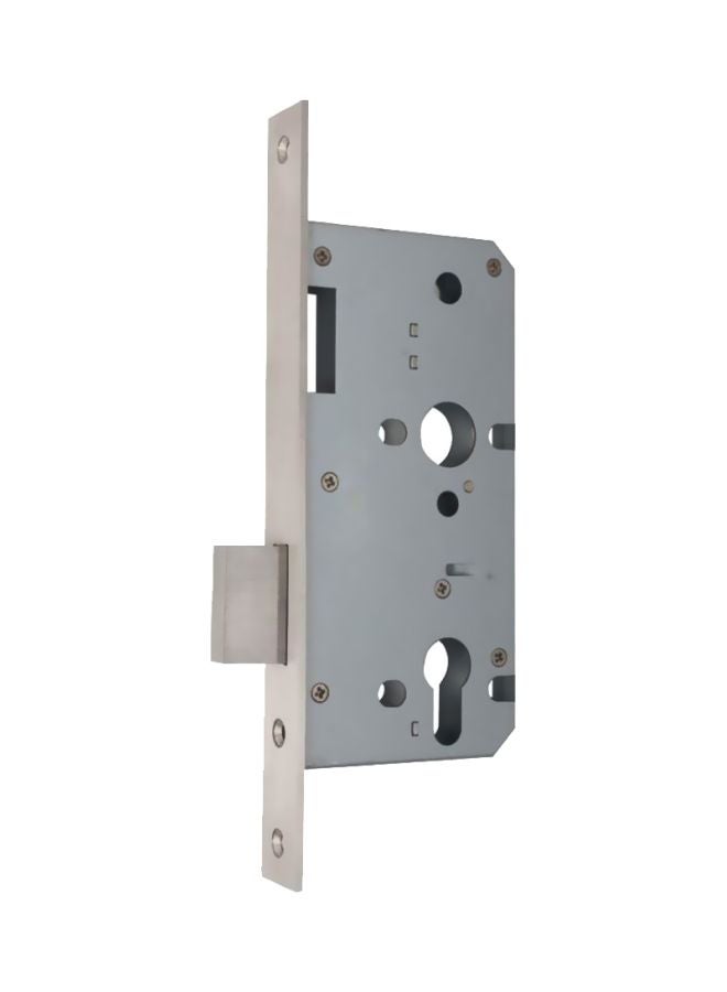 GEEPAS Stainless Steel Dead Lock - 72mm SS 304 Bolts | Latch Bolt & Dead Bolt | Ideal for Bedroom, Bathroom and more | 235mm Forend Plate Grey 55x72mm  - Image 1