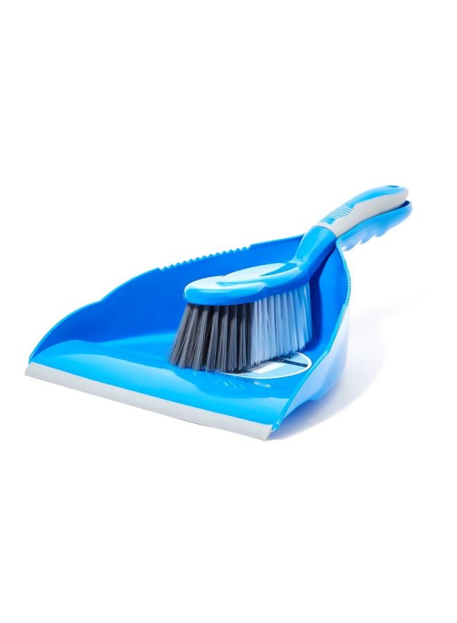 Handy Dustpan Set Blue/White Dustpan 230 millimeter, Bristle 48 - v1621799478/N38577488A_2