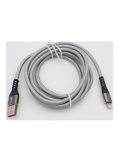 budi Lightning Charging Cable Grey/Black  - Image 3