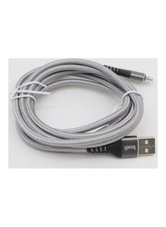budi Lightning Charging Cable Grey/Black  - Image 4