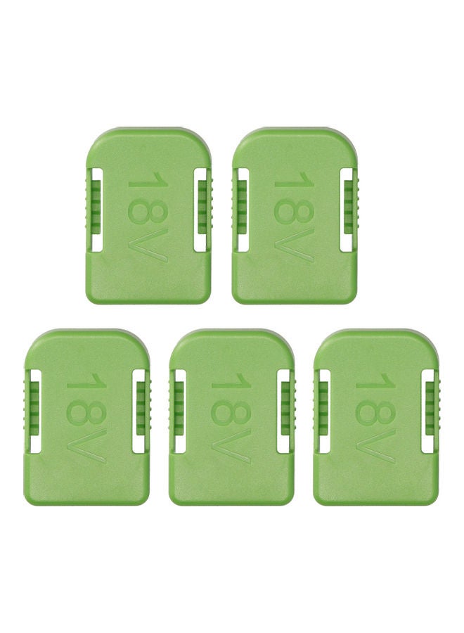 KKmoon 5-Piece Lithium-Ion Batteries Storage Bracket Mount Green - Image 1