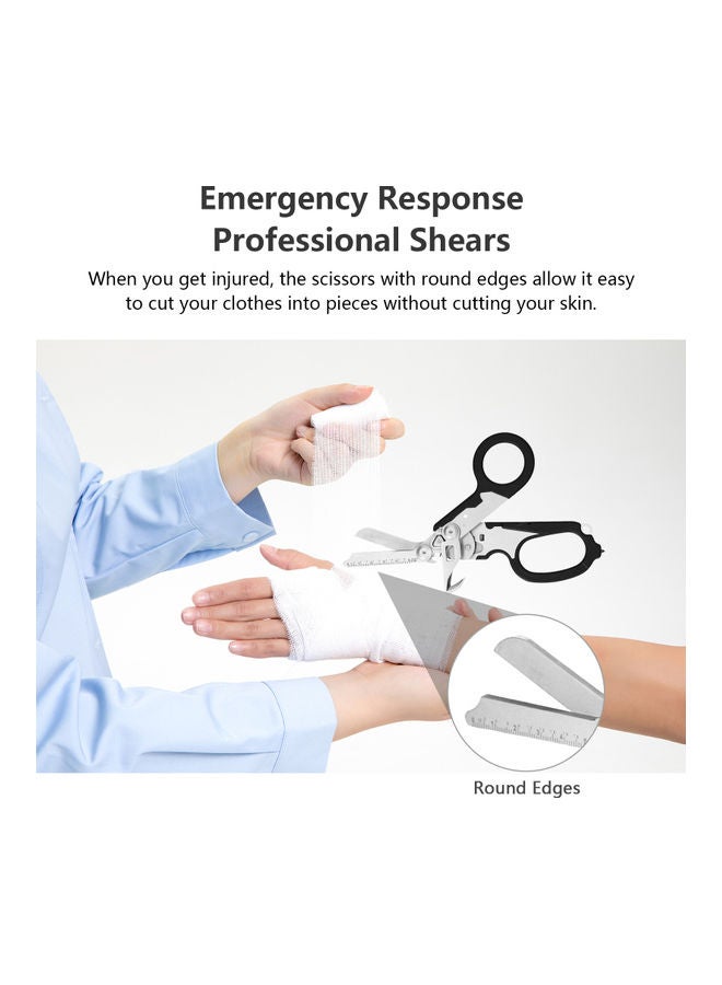 KKmoon Folding Multi Tool Scissors Black/Silver - Image 5