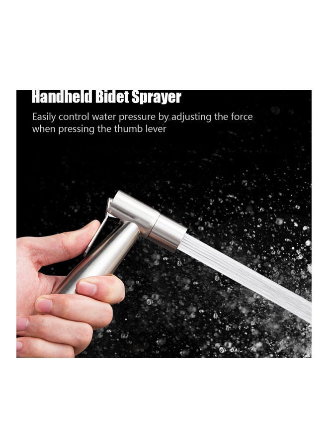 KKmoon Handheld Stainless Steel Bidet Sprayer Silver - Image 3