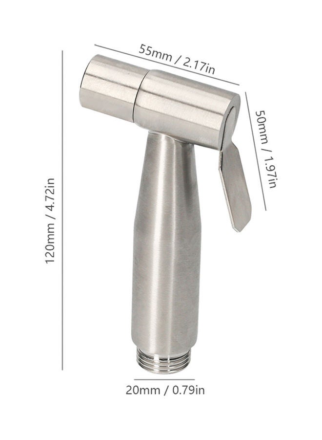 KKmoon Handheld Stainless Steel Bidet Sprayer Silver - Image 5