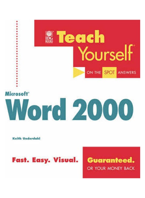 Teach Yourself Microsoft Word 2000 Paperback English by Keith Underdahl
