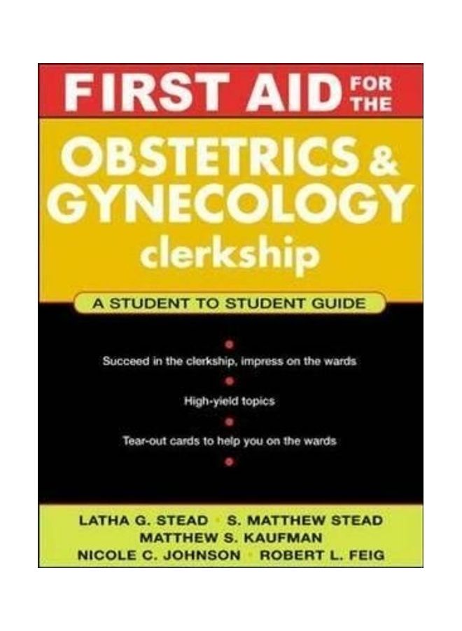 First Aid for the Obstetrics and Gynecology Clerkship Paperback English by Latha G. Stead