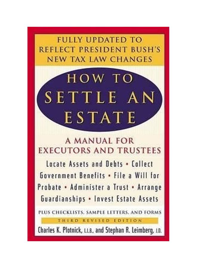 How To Settle An Estate paperback english 