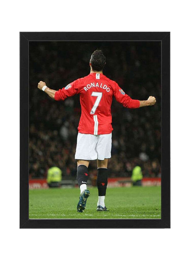 Boomah Accessories Ronaldo Cr7 Manchester United Poster With Frame Multicolour 30x40cm
