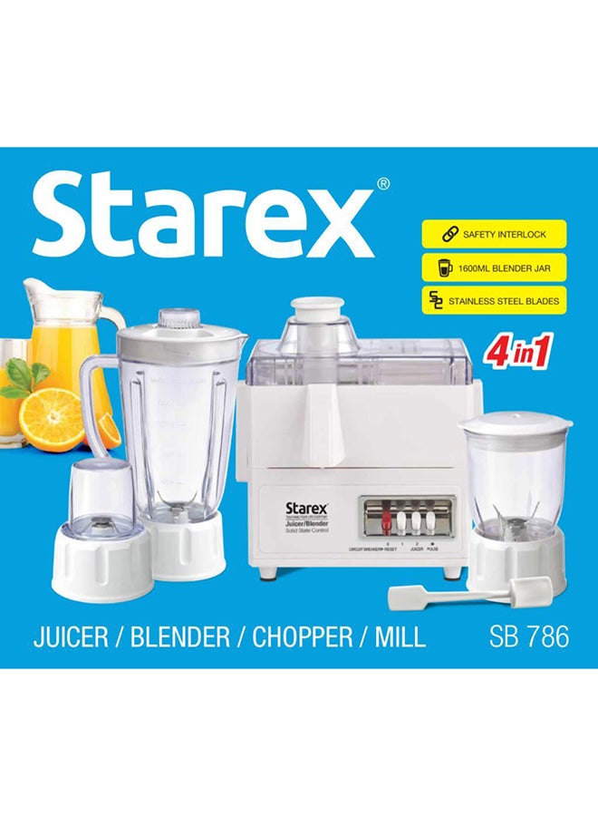 ستار إكس خلاط وعصارة 4 في 1 1600.0 ml 400.0 W SB 786 أبيض - Image 5