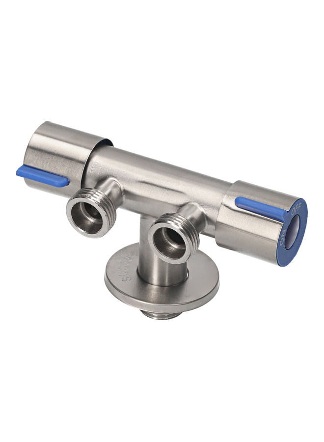 KKmoon Bidet T-Adapter with Shut off Valve Silver  - Image 5