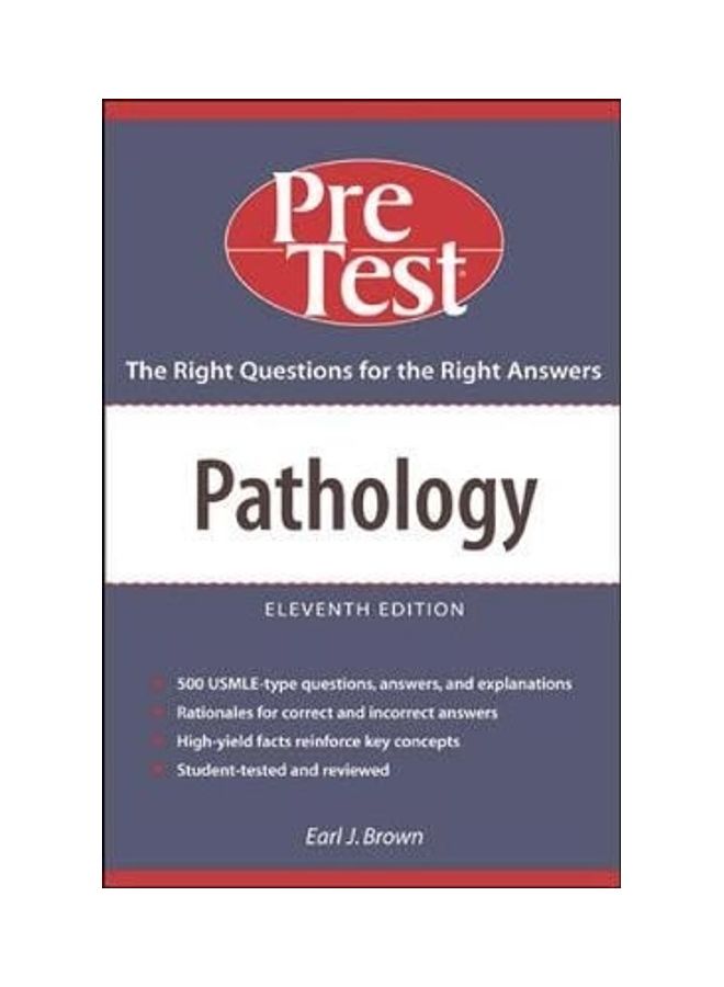 Pathology: PreTest Self-Assessment and Review Paperback English by Earl Brown 