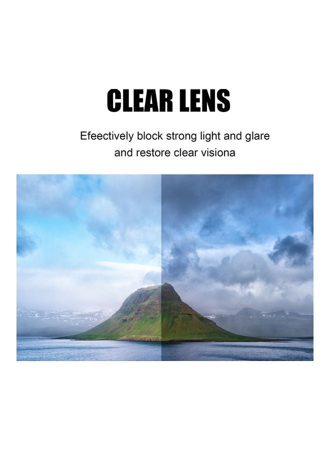 KKmoon - Protective Full Face Anti-Fog Glass Shield Grey 17x7x14cm - Image 1