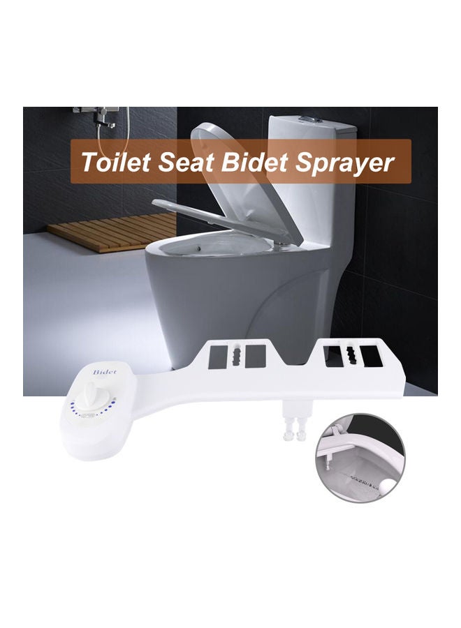 Toilet Seat Bidet Sprayer with Self Cleaning Nozzle White 17.12 x 5.9 x 2.16inch - v1621829765/N47588646A_5