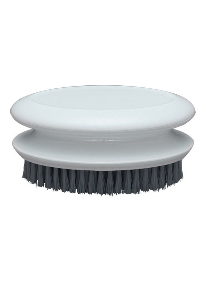 Soft Household Laundry Clothes Shoes Scrub Brush White/Grey 12 x 6 x 6.80cm