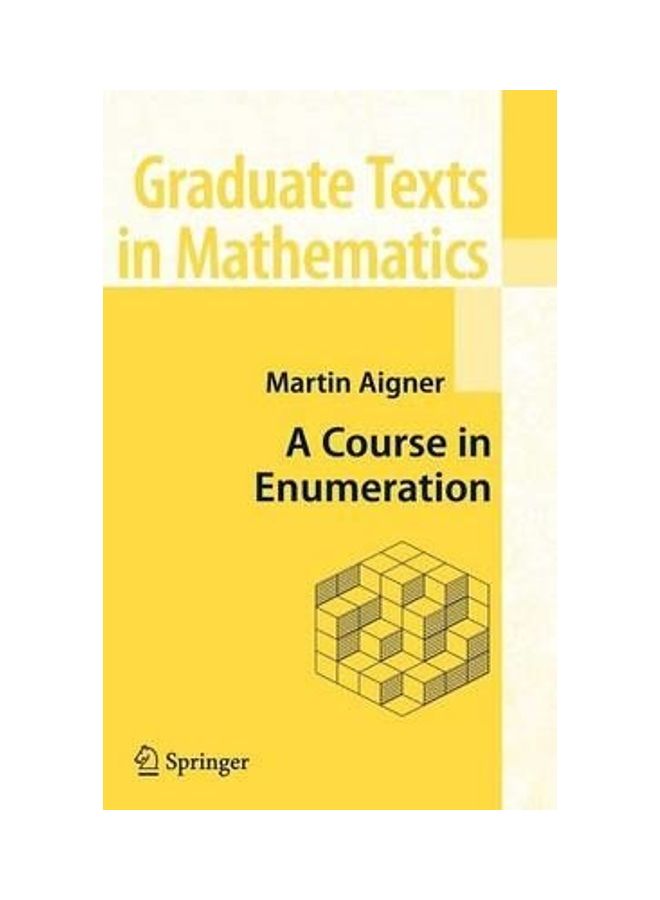 A Course In Enumeration Hardcover English by Martin Aigner 