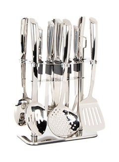 Squalo 12-Piece Serving Spoons Set Silver 39 x 25 x 25cm  - Image 1