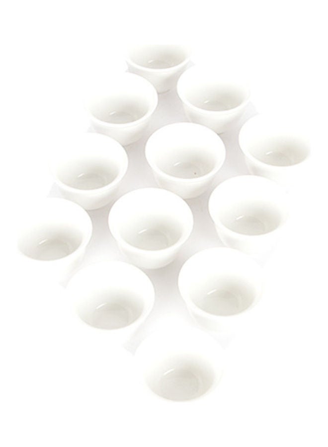 Squalo 12-Piece Coffee Cups Set White 24 x 20 x 5cm - Image 1