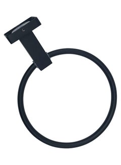 Generic Wall Mount Stainless Steel Towel Ring Holder Black 19 x 6.50 x 11cm  - Image 4