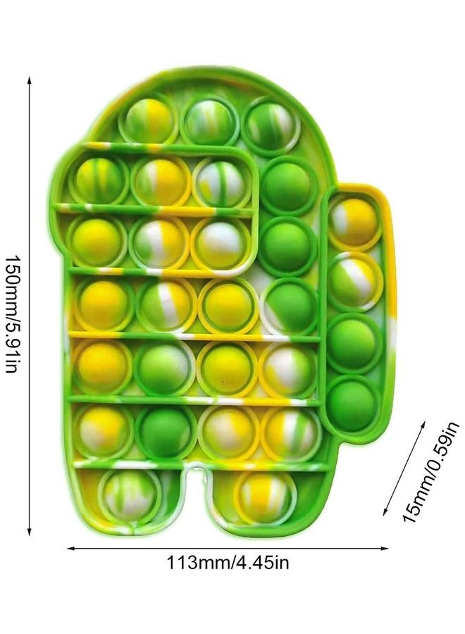 XiuWoo Push Pops Bubble Fidget Sensory Toy 4.45x5.91x0.59inch - Image 2