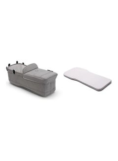 Bugaboo Donkey2 Bassinet Fabric Complete - Mineral Light Grey  - Image 2