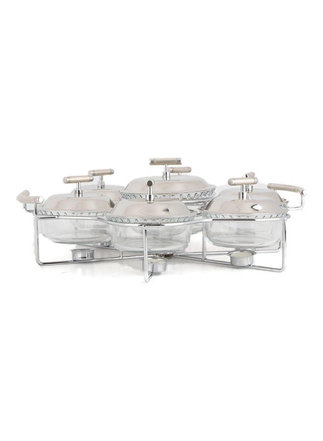 Squalo 7-Piece Stainless Steel Cooking Pots Silver 52 x 44 x 12cm - Image 2