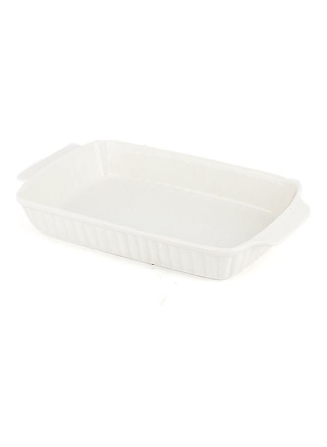 Squalo Cake Tray White 32.2 x 18 x 4.7cm - Image 1