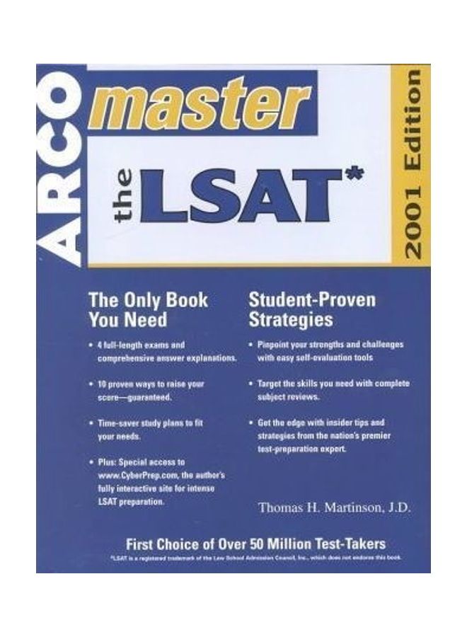 Arco Master The LSAT, 2001 Edition paperback english 