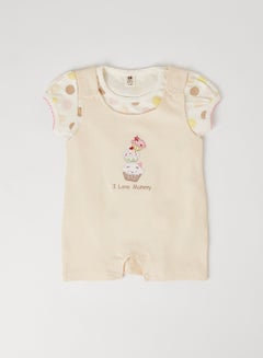 TOFFYHOUSE Baby Girls Casual Comfortable Top And Onesies Set Multicolour  - Image 2