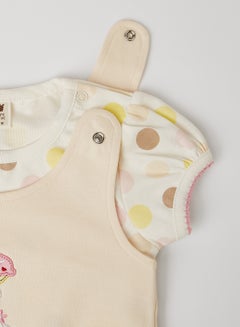TOFFYHOUSE Baby Girls Casual Comfortable Top And Onesies Set Multicolour  - Image 4
