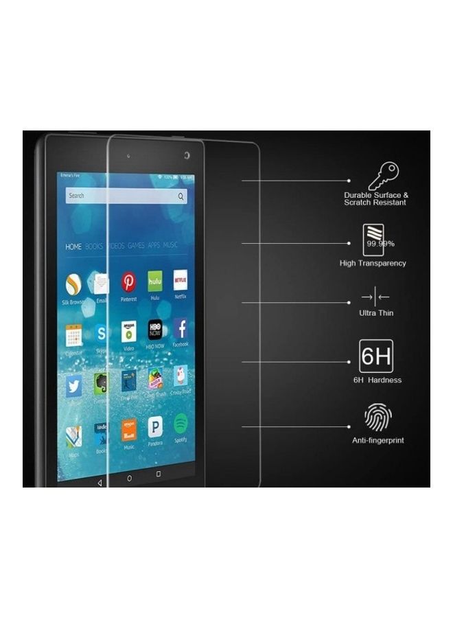 MARGOUN Tempered Glass Screen Protector For Amazon Fire 7 Clear - Image 2