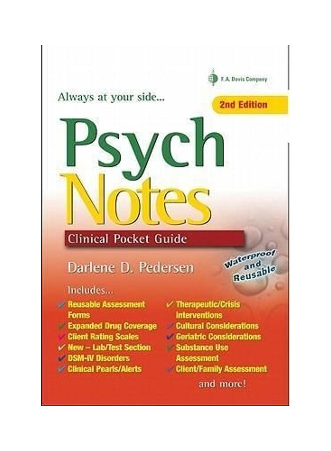 Psychnotes Spiral Bound English by Darlene D. Pedersen 