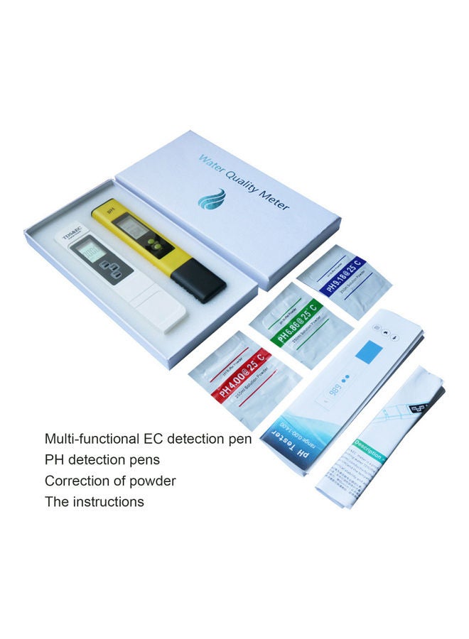 طقم جهاز كشف جودة الماء متعدد الوظائف أزرق/ أبيض 20x2x11سم - Image 4