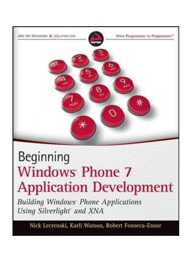 Beginning Windows Phone 7 Application Development Paperback English by Nick Lecrenski 