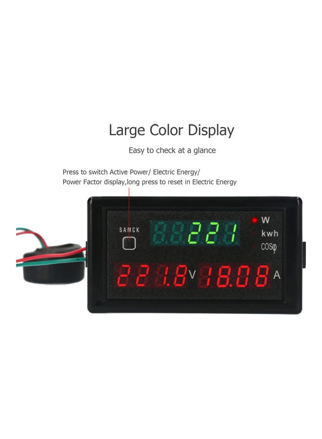 Digital Voltmeter For Temperature/Humidity Measurement Black - Image 4