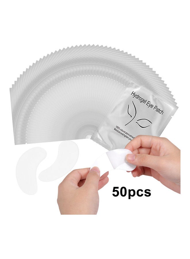 Pack Of 50 Pairs Of Hydrogel Eye Patches White