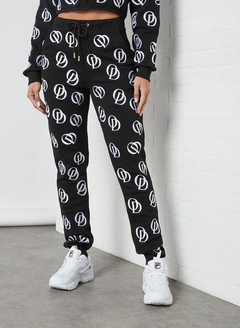 ODOLLS COLLECTION Embroidered Logo Joggers