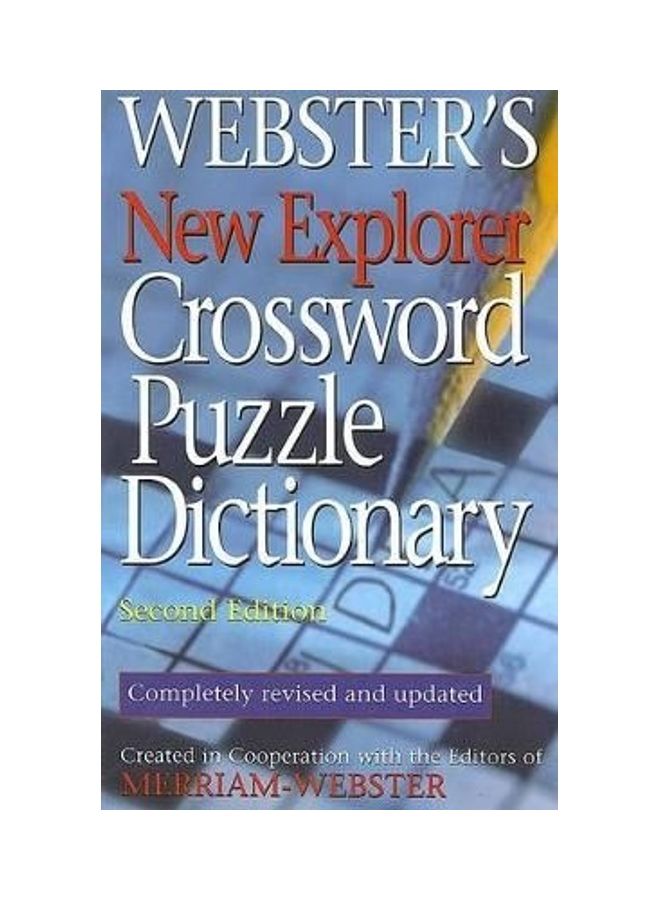 Webster's New Explorer Crossword Puzzle Dictionary hardcover english 