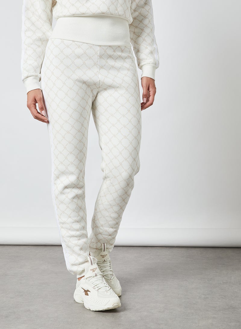 ODOLLS COLLECTION - Monogram Joggers White - Image 1